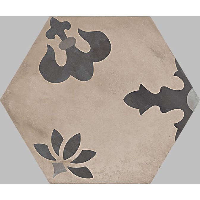 Klinker Konradssons Terra Black Hexagon Mix Giglio 22x25 cm