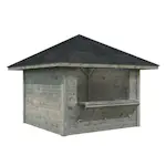 Kiosk Palmako Bianca 8,3 m2 Set 104