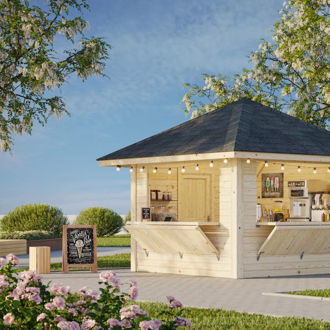 Kiosk Palmako Bianca 8,3 m2 Set 105