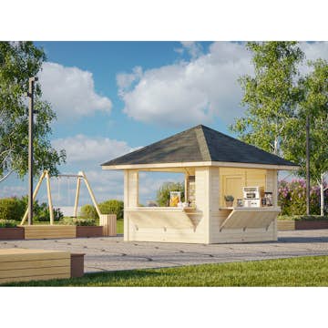 Kiosk Palmako Bianca 8,3 m2 Set 106