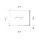 Stuga Palmako Andrea 11,7 m2 (inv. 11,2 m2)