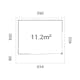 Stuga Palmako Andrea 11,7 m2 (inv. 11,2 m2)