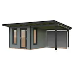 Trädgårdshus Palmako Grace 8,7+8,1 m2