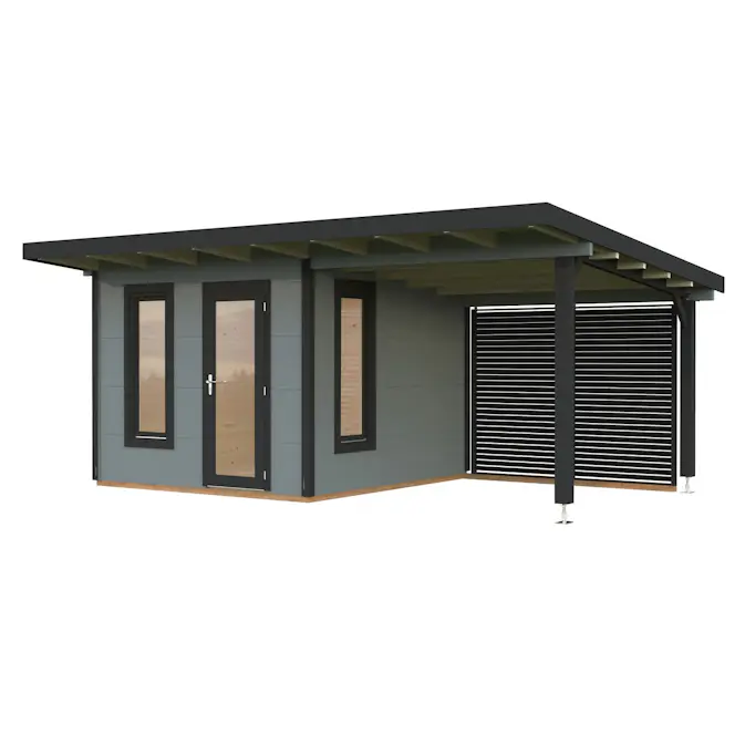 Trädgårdshus Palmako Grace 8,7+8,1 m2