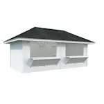 Kiosk Palmako Bianca 16,6 m2 Set 111