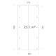 Carport Palmako Robert 23,1 m2