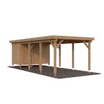Carport Palmako Karl 23,1 m2 med Förråd