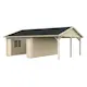 Garage Palmako Roger med Carport 36,5 m2