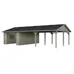 Garage Palmako Roger med Carport 53,1 m2