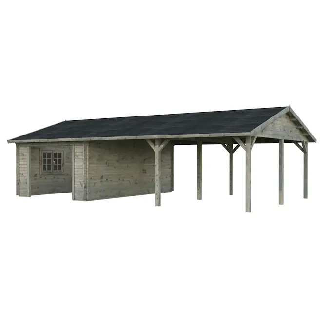 Garage Palmako Roger med Carport 53,1 m2