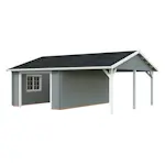 Garage Palmako Roger med Carport 36,5 m2
