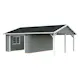 Garage Palmako Roger med Carport 36,5 m2