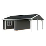 Garage Palmako Roger med Carport 36,5 m2