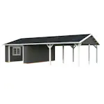 Garage Palmako Roger med Carport 53,1 m2