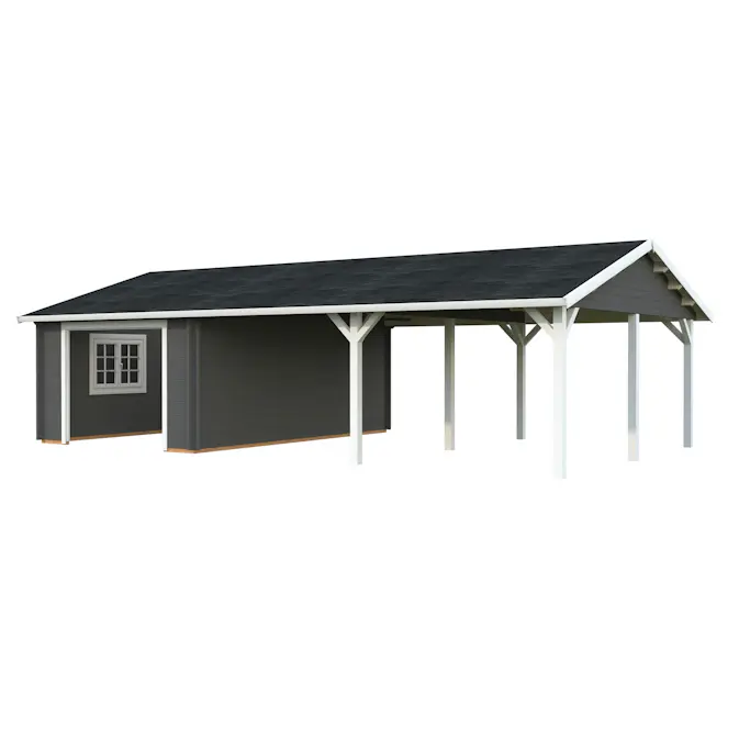 Garage Palmako Roger med Carport 53,1 m2