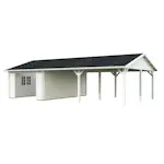 Garage Palmako Roger med Carport 53,1 m2