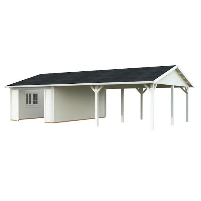 Garage Palmako Roger med Carport 53,1 m2