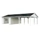 Garage Palmako Roger med Carport 53,1 m2