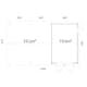 Garage Palmako Roger med Carport 53,1 m2 och Slagport