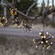 Ljusslinga Star Trading Flower Curtain 10L LED Utebelysning Svart 4m