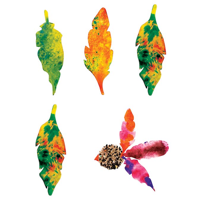 Batikpapper ABA Skol Fjädrar 80 st