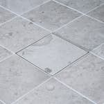 Golvbrunnsil Tebo Tile in Slim 200 Borstad