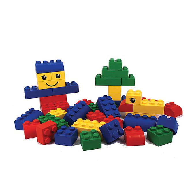 Klossar ABA Skol Wise Big Blocks Grundfärger 42-Delar