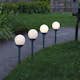 Solcellspollare Star Trading Globus LED Utebelysning med Sensor 4-pack