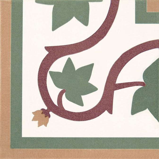 Klinker Konradssons Kerion Branche Canto Röd/Gul/Grön 20x20 cm