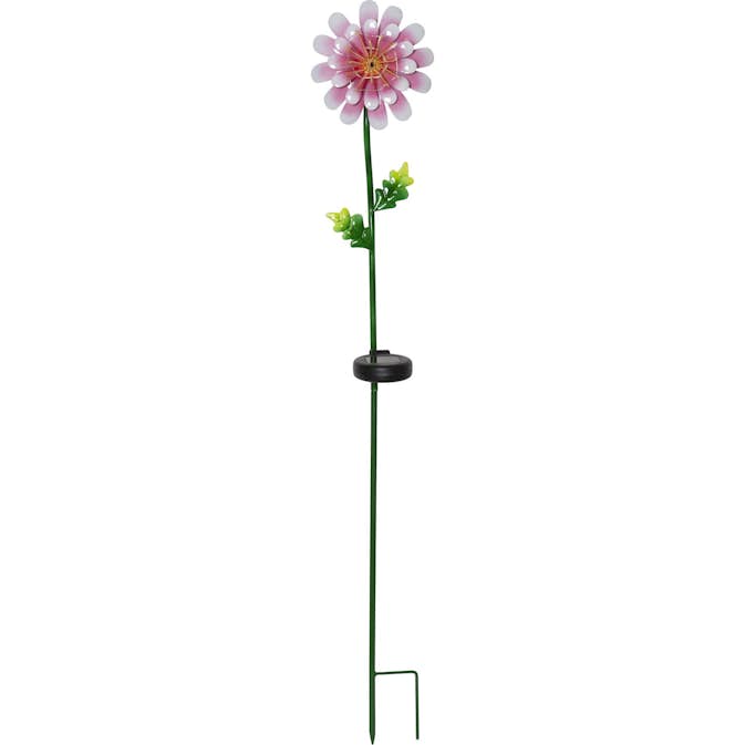 Solcellsdekoration Star Trading Pink Daisy
