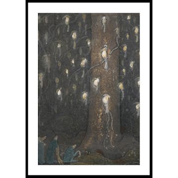 Poster Gallerix Fågelsången av John Bauer