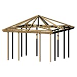 Paviljong PLUS Grundset 387x387x294 cm