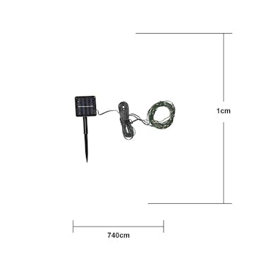 Solcell Ljusslinga Star Trading Dew Drop Micro 100st Mikro LED