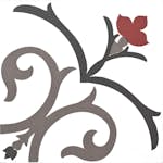 Kakeldekor Konradssons Kerion Branche Framboise 20x20 cm