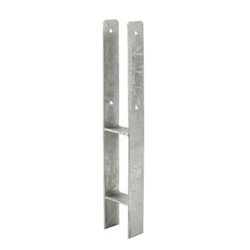 H stolparfot 60 cm - 9x9 cm stolper - för nedgjutning