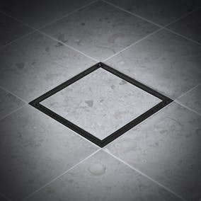 Golvbrunnsil Tebo Tile in Frame 200 Svart