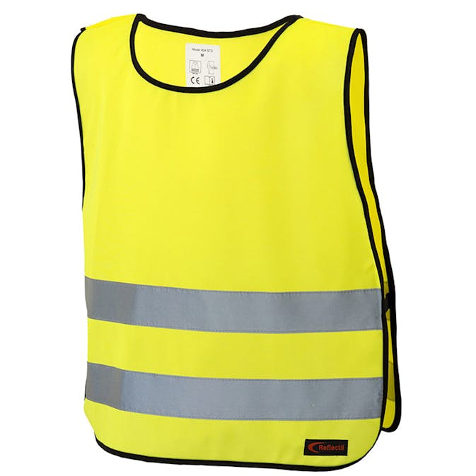 Reflexväst ABA Skol xxS Gul Kardborrknäppning I Sidan