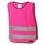 Reflexväst ABA Skol xxS Rosa Kardborrknäppning I Sidan