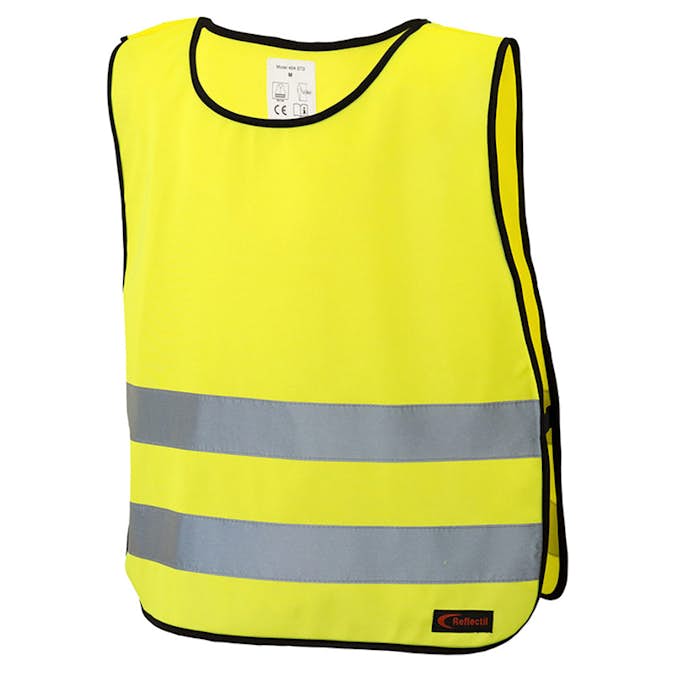 Reflexväst ABA Skol xS Gul Kardborrknäppning I Sidan