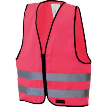 Reflexväst ABA Skol xS Rosa Med Blixtlås