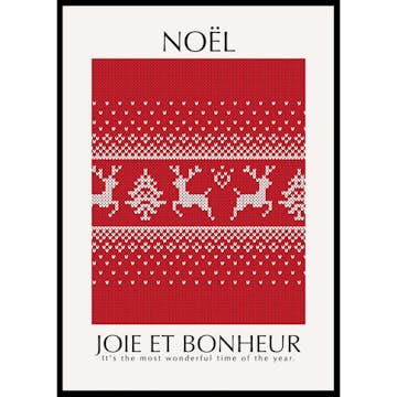 Poster Gallerix Noel Red No1