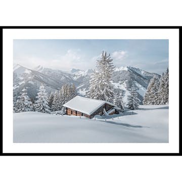 Poster Gallerix Cabin In Snow No2