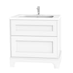 Tvättställsskåp Miller Badrum Kensington 80 med Lådor med Sockel för Heltäckande Tvättställ