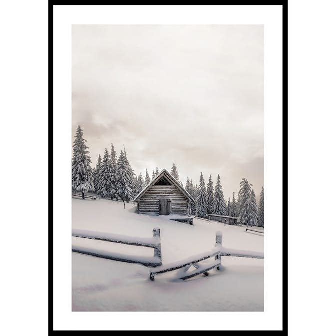 Poster Gallerix Cabin In Snow