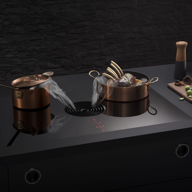 Bänkfläkt BORA Pure Med Integrerad Induktionshäll Kolfiltermodell