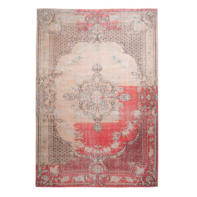 Flatvävd matta D-sign Vintage Nah Röd