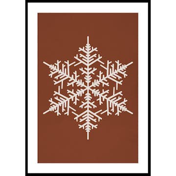Poster Gallerix Snowflake WB