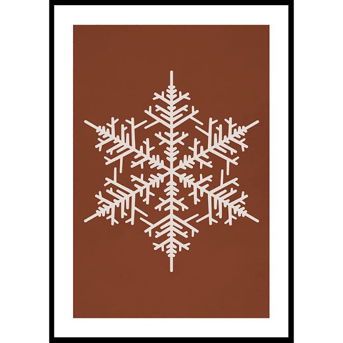 Poster Gallerix Snowflake WB
