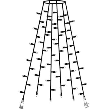 Ljusslinga Star Trading Extra System 24 Tree light Extra