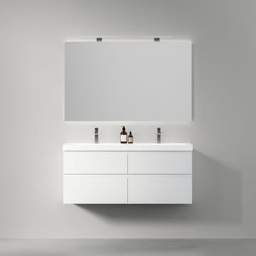 Möbelpaket INR Viskan Grip med Spegel Feel, Grepplist och Tvättställ med 4 Lådor